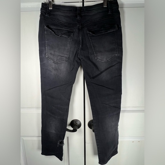 Free People Women's Mid-Rise Relaxed Mountaineer Jeans Faded Black Size 0 - Picture 3 of 12